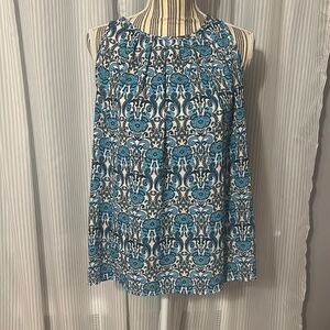 ANNE Carson. Blue floral print. Large. Tank style